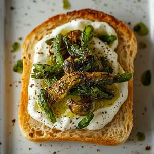 Charred Ramp Crostini