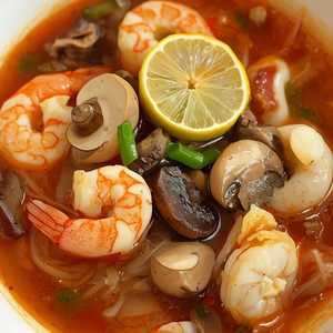 Seafood Tomyam Rice Noodles