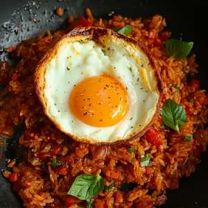 Spicy Basil Fried Rice With Vegetable