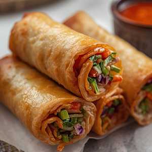 Fried Vegetable Spring Rolls