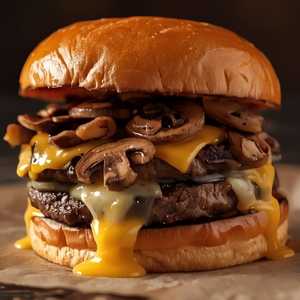 SWISS MUSHROOM BURGER