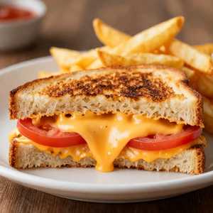 Tomato and Aged Cheddar Sandwich