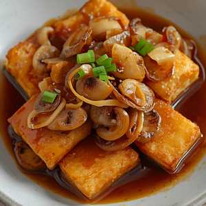 Enoki Mushroom & Dried Scallop Tofu