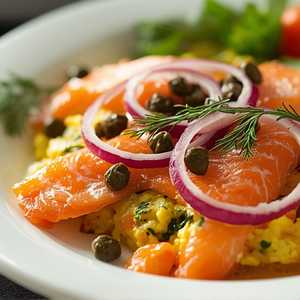 Salmon Sunrise Scrambler