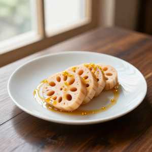 Steamed Lotus Roots Stuffed Sticky Rice