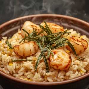 Scallop fried rice