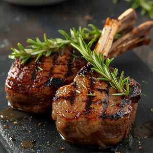 Rosemary Grilled Baby Lamb Chops