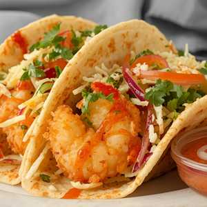 Coconut Shrimp Tacos