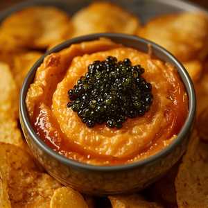Caviar* and Caramelized Onion Dip
