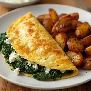 Goat Cheese + Egg White Omelet