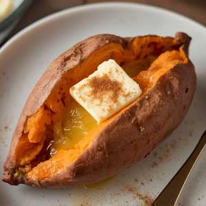 Jumbo Baked Sweet Potato