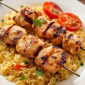 Chicken Kabob Plate