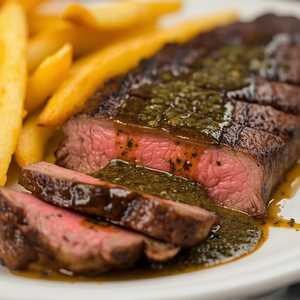 10oz FLAT IRON STEAK FRITES