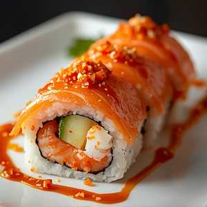 Spicy Salmon & Shrimp Roll