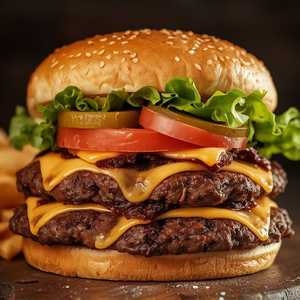 1/2 lb. All-American Burgers & Fries