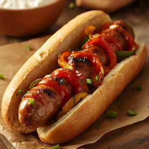 Char-Grilled Italian Sausage Sandwich