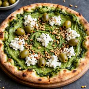 Pizza con Pesto e Caprino