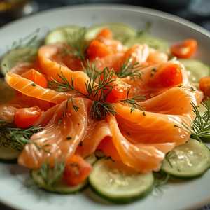Smoked Salmon Carpaccio