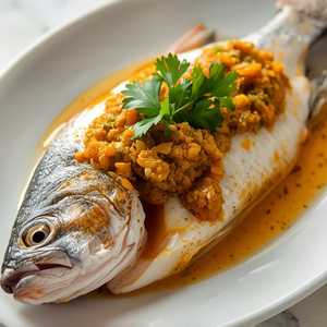 Steamed Fish In Ginger Paste Style