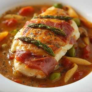 CHICKEN DELLA CASA WITH PENNE POMODORO