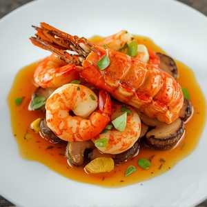 Shrimp & Lobster With Spicy Lemon Dressing