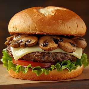 Mushroom Swiss Burger