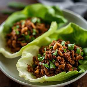 Thai Pork Lettuce Wraps