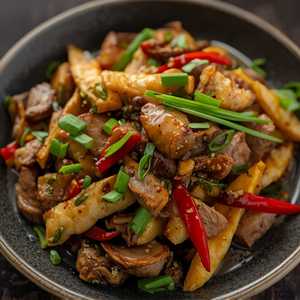 Hakka-Style Sauteed Pork & Pressed Tofu (Not GF)