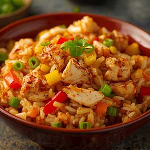 Spicy Chicken Fried Rice