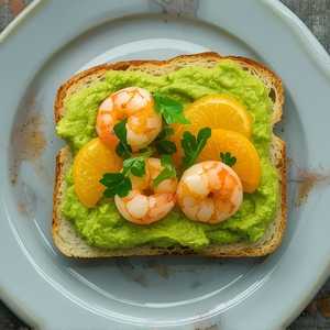 Avocado and Shrimp Toast