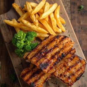 CHEESY PENNE PASTA WITH GRILLED CHICKEN