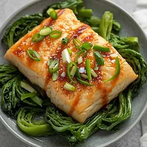 Pan-Seared Chilean Sea Bass “Hong Kong Style”