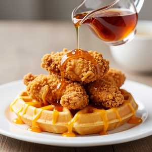 Fried Chicken & Cheddar Waffle