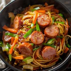Taiwanese Sausage Lomein