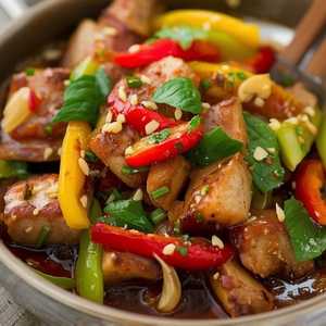 Pad Krapow Moo Krob