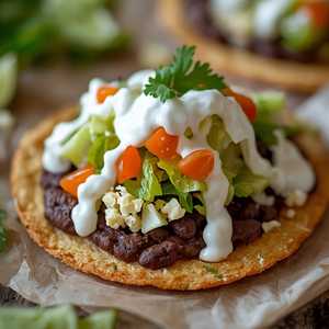 Black Bean Tostada