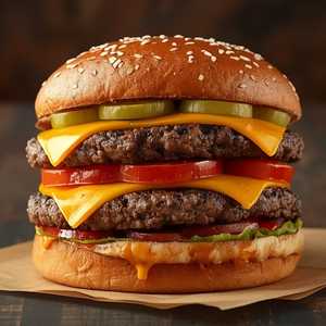 Double Cheeseburger in Paradise