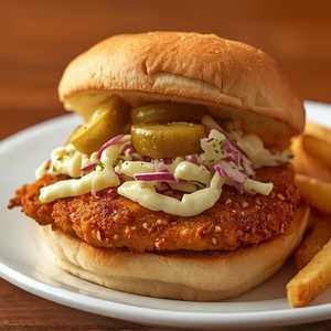 Pickle Brined Crispy Chicken Sandwich