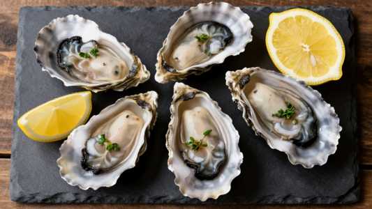 Wood Fired Oysters on Half Shell