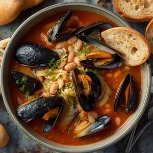 Mussels \"Pasta e Fagioli\"