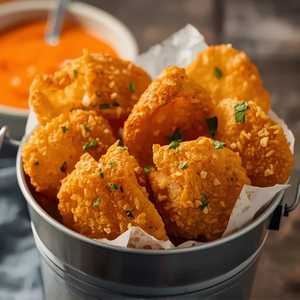 Fried Butter Pickles Wirth Spicy Mayonnaise