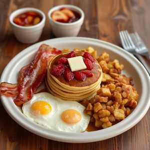 Pancake Creations Family Feast with Bacon