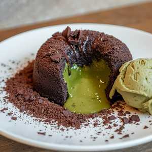 Chocolate Organic Matcha Lava Cake