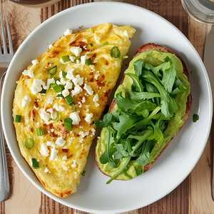 SCALLION & FETA OMELETTE