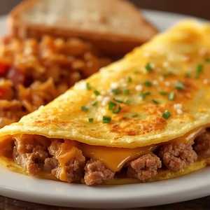 Italian Sausage & Cheese Omelette
