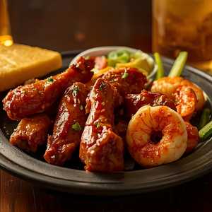 Hennessy Wings & Shrimp Combo