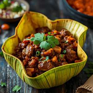 Stuffed Green Plantain