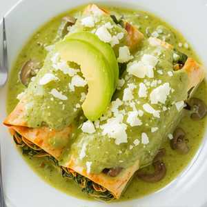 Enchiladas con Espinacas