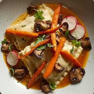 Double Stuffed Ravioli Mushroom & Herbed Ricotta