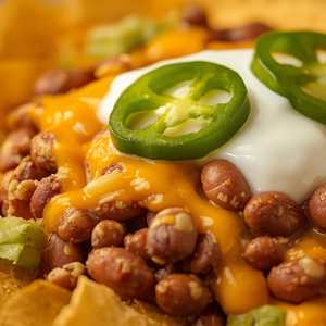 Bean and Cheese Nachos